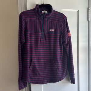 Vineyard Vines Women’s Striped Quarter-Zip Pullover
